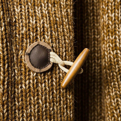 Cárdigan con capucha de punto de lana Adrian